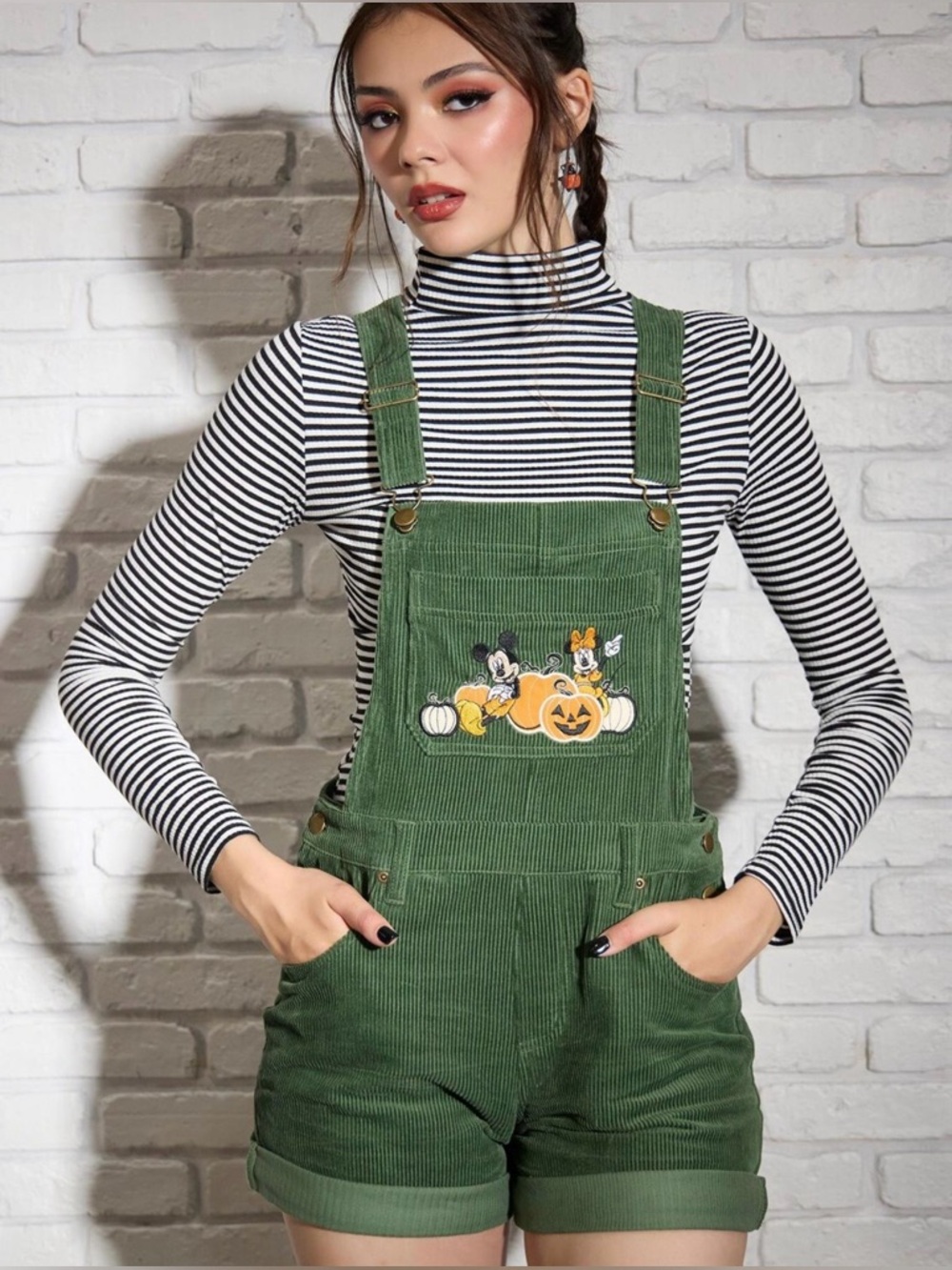Disney Mickey & Minnie Mouse Corduroy Overalls